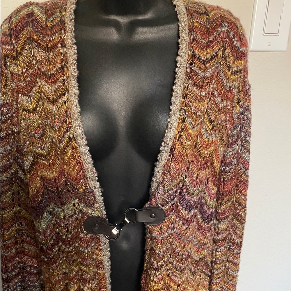 Multicolor Belted Sweater